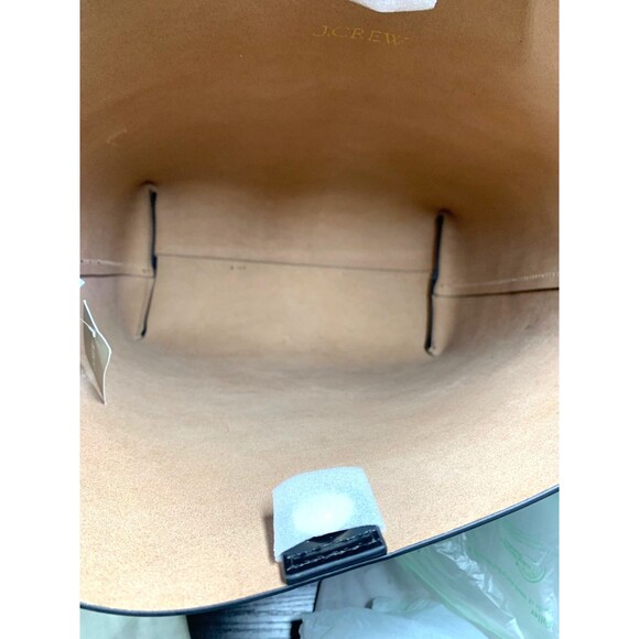 J. Crew Edie Bucket Bag Black Italian Patent Leather Dustbag Inc NWT - Picture 13 of 14